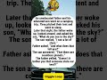 Father And Son Camping Trip Ends With A Missing Tent#funny #joke #humor