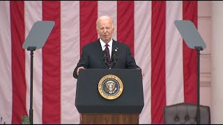 President Biden delivers Memorial Day remarks at Arlington National Cemetery