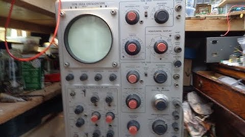 Tektronix 585A Oscilloscope 1 - Transformer Insulation Breakdown Testing.
