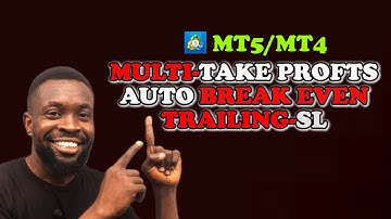 MT4/MT5 Set MULTIPLE TP, BREAK EVEN & Manage Risk Automatically
