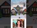 Christmas Family Home Using ONLY Seasons | Sims 4 Tour #shorts