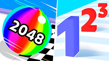 Ball Run 2048 vs Number Master - All Levels Gameplay Walkthrough Android & IOS - NEW APK!