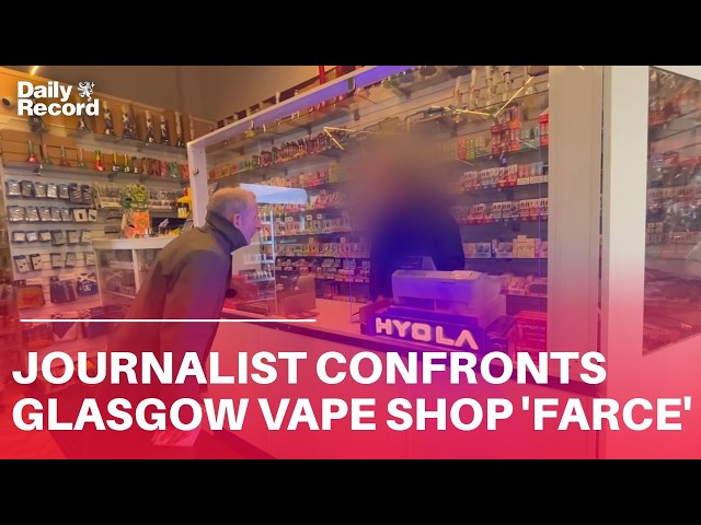 Vape shop 'farce' uncovered after Daily Record confronts a store near  Glasgow Queen Street station - YouTube