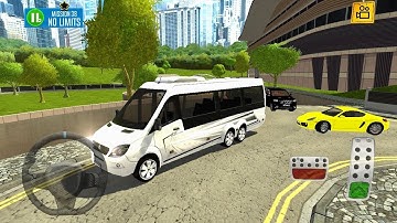 MULTI FLOOR GARAGE DRIVER #26 | MINIBUS SIMULATOR 2021 | PARKING GAMES 2021 ANDROID GAMEPLAY JUTT42