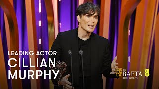 Cillian Murphy collects his Leading Actor BAFTA for Oppenheimer | EE BAFTA Film Awards 2024