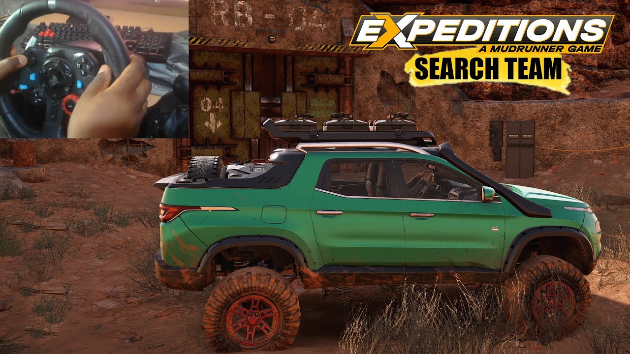 Expeditions MudRunner Search Team Shaking Land Kanab Creek 4K60 Logitech G29 and Shifter Gameplay