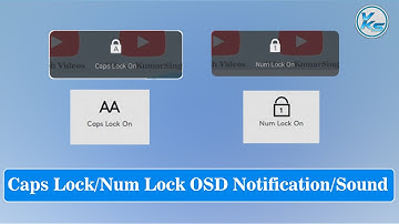 ✅ How To Disable/Enable Caps Lock/Num Lock OSD Notification/Sound On Windows 11/10