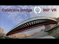 Calatrava grand canal bridge 360 VR Venice