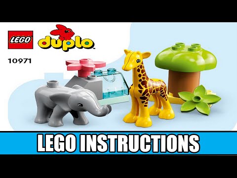 Skole lærer Mexico Kurv LEGO Instructions | Duplo | 10971 | Wild Animals of Africa - YouTube