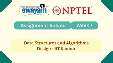 Data Structures and Algorithms Design Week 7 | NPTEL ANSWERS | My Swayam #nptel #nptel2025 #myswayam