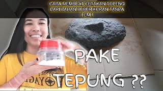 Cara Membuat Cetakan Topeng dari Bahan Bubur Koran & Tanpa Lem.