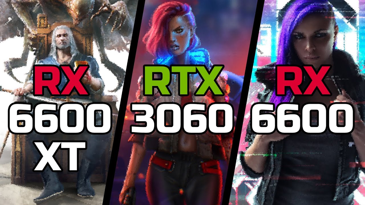 RX 6600 XT vs RTX 3060 vs RX 6600 - Test in 20 Games - YouTube