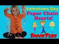 Paper chain hearts!