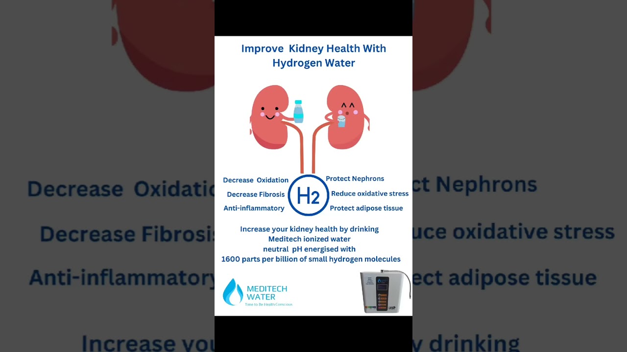 Improve Kidney Health With                  Hydrogen Water 💦💦
