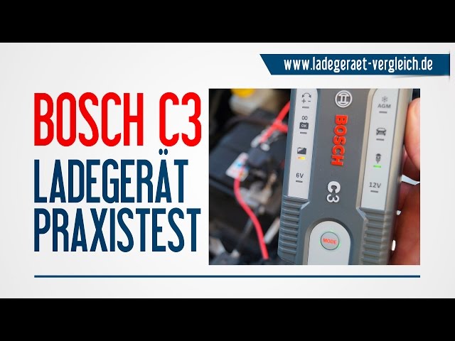 BOSCH C3 Ladegerät Test und Vorstellung am Auto - 12V Autobatterie laden  kurz erklärt 