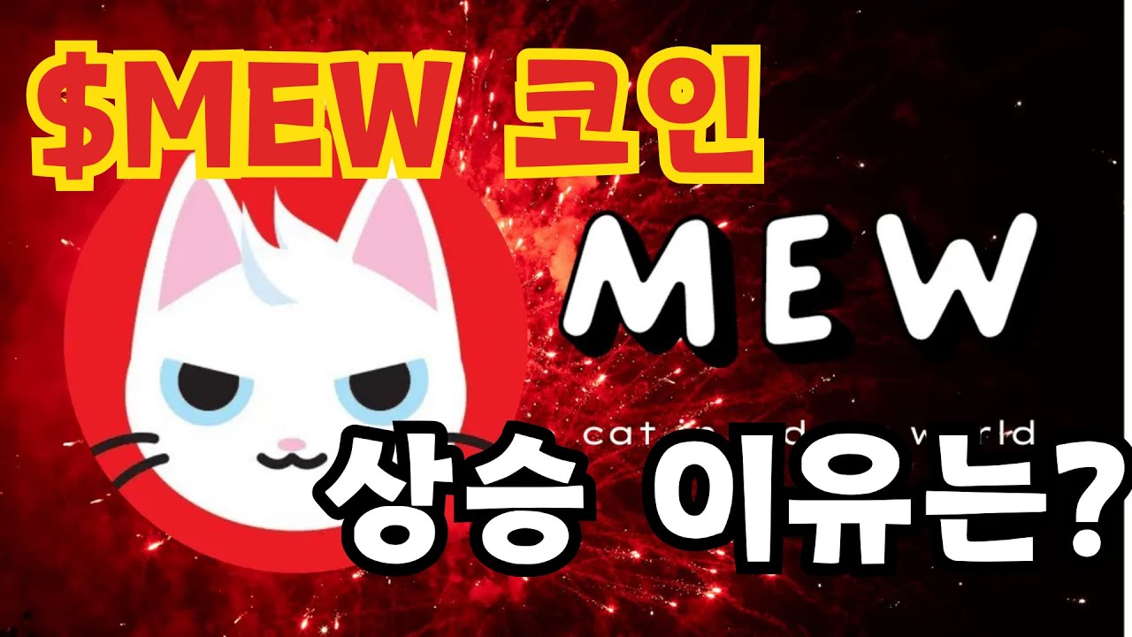 $MEW 뮤코인 상승 이유는 뭘까? (Cats in a dogs world)