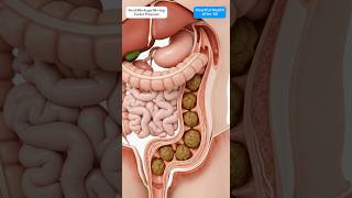Realistic Colon Animation Of Compacted Stool Moving With Intestinal Peristalsis