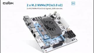 CWWK NAS Motherboard 8 Bay Core i5 8265U 4C/8T, Mini ITX PC Mainboard