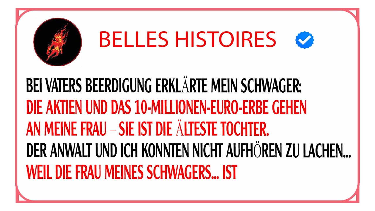 Mein Schwager wollte das 10 Millionen Erbe bei der Beerdigung, doch Papa hatte den letzten Lacher!