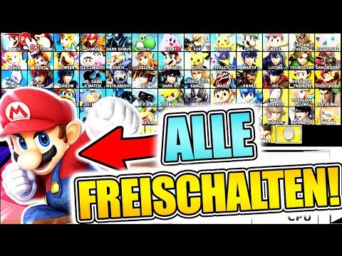 ALLE Charaktere In Smash Bros. Ultimate SCHNELL FREISCHALTEN!