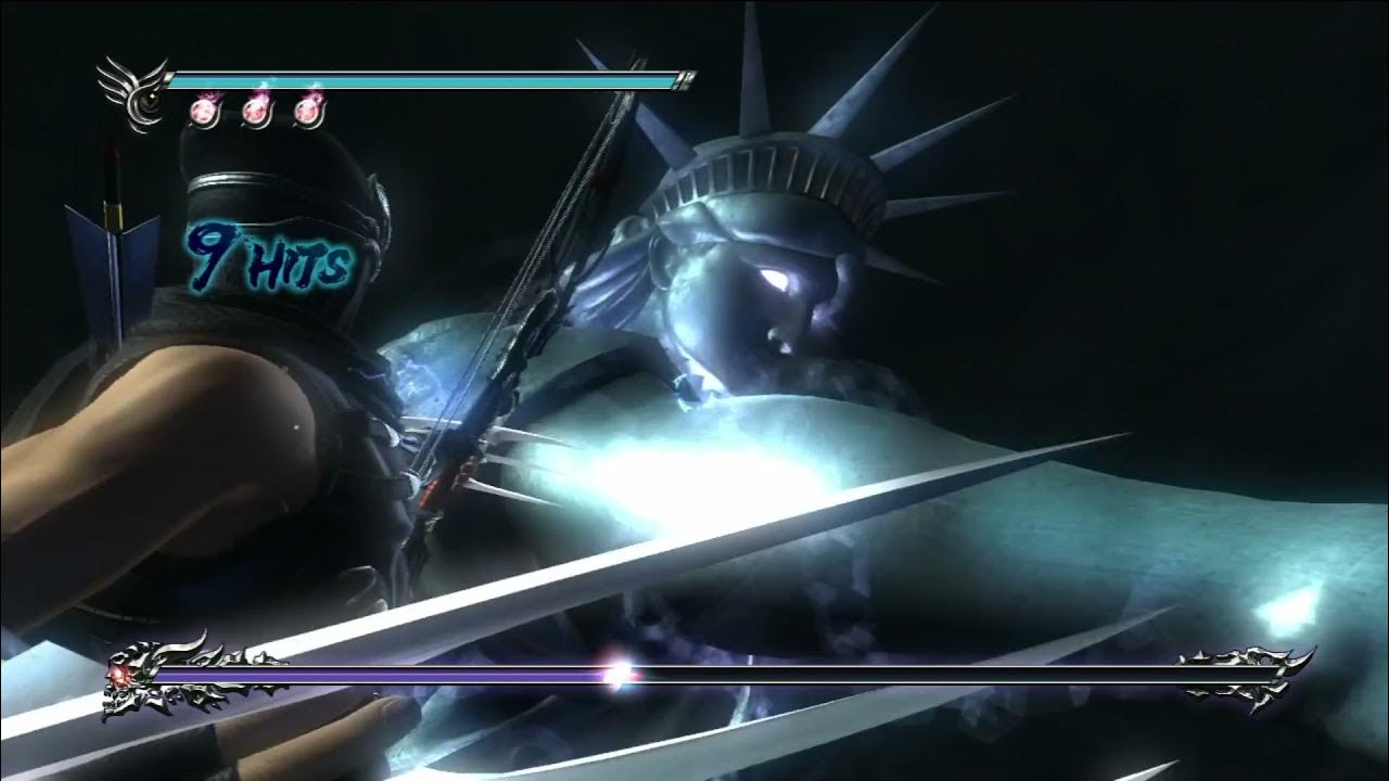 NINJA GAIDEN Σ2 CH4 超忍 自由の女神 ノーダメージ 武器レベル2 爪 Master Ninja the statue of