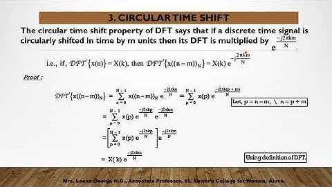 Properties of DFT Part 1