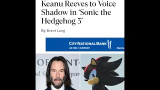 Sonic fans reaction to Keanu Reeves playing shadow the hedgehog