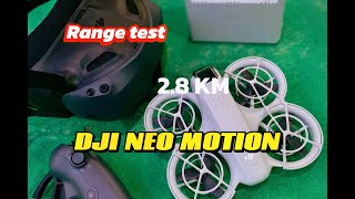 DJI NEO MOTION RANGE TEST