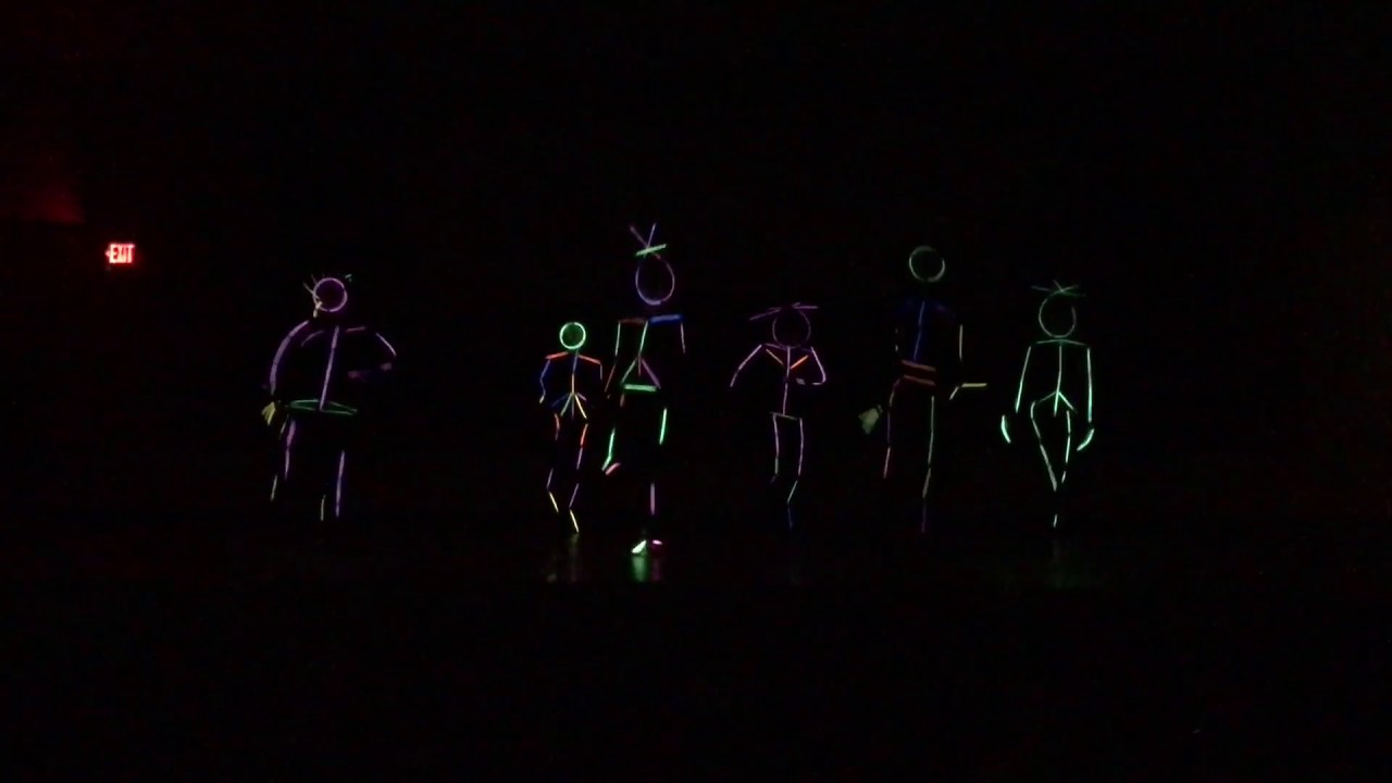 Teachers' Glow Stick Line Dance Act - Pleasant Union Elementary School Talent Show 2017