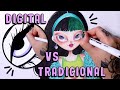 DESENHO TRADICIONAL VS DIGITAL - QUAL SERÁ QUE FICOU MELHOR?