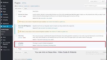 Timeline Plugin in Wordpress