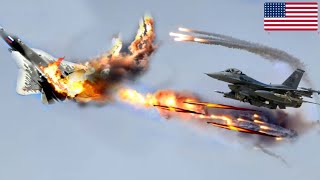 TODAY! JUNE 6, a Ukrainian F-16c fighter jet pilot ambushed a Russian SU-57 fighter en route