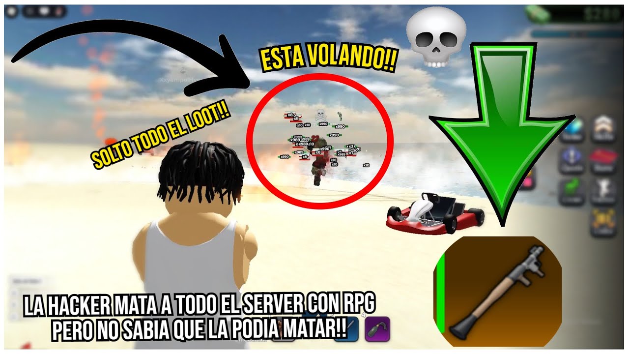 💥ASI ES COMO SE MATAN LOS HACKERS QUE VUELAN!!🔥 CONSEGUIMOS RPG Y TODO SU LOOT🔥 BLOCKSPIN ROBLOX