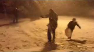 Sledding at Erini