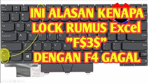 Lock rumus $ excel dengan F4 gagal, ini dia alasannya