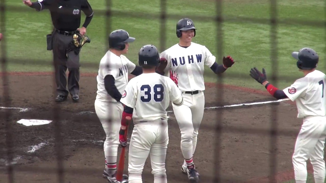 大学野球 関甲新１部 新潟医療福祉大 須貝祐次郎選手の先制３ラン Youtube