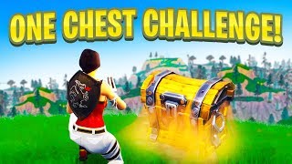 ONE CHEST CHALLENGE in Fortnite Battle Royale