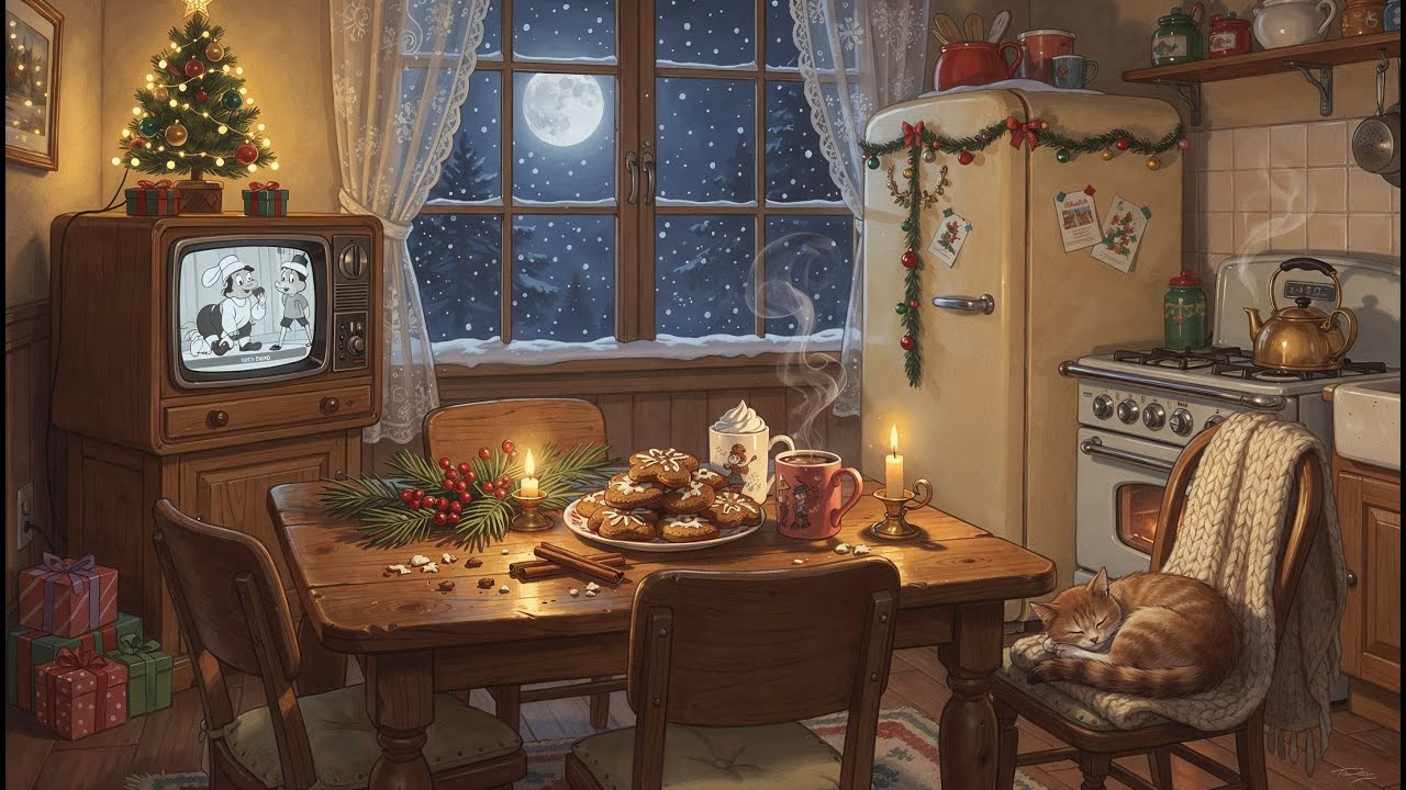 A Christmas Night from Another Time | Soft Vintage Music - YouTube