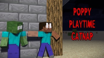 MOBS MINECRAFT : POPPYPLAY TIME 3 CATNAP | MINECRAFT ANIMATION