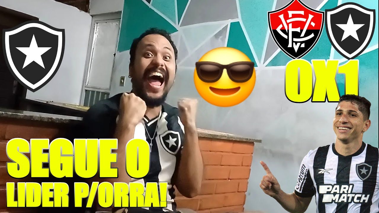 REACT VITÓRIA 0 X 1 BOTAFOGO | MELHORES MOMENTOS! SEGUE O LÍDER 😂 - YouTube