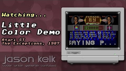 Watching Little Color Demo (Atari ST)