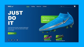 Responsive Sneaker Web Design using HTML, CSS & JS || Free Source Code