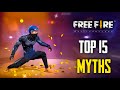 Top 15 Mythbusters in FREEFIRE Battleground | FREEFIRE Myths #259