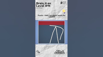 Brain it on! Level 14 SOLVED |BRAIN PUZZLE | MIND GAMES |  Physics Puzzle Gameplay BRAIN TEASERS