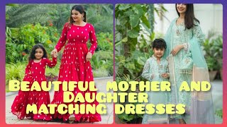 beautiful mother and daughter matching dresses 2022/matching outfits