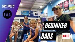 Beginner 2 Bars Live with Coach Victoria (Recreational Gymnastics)