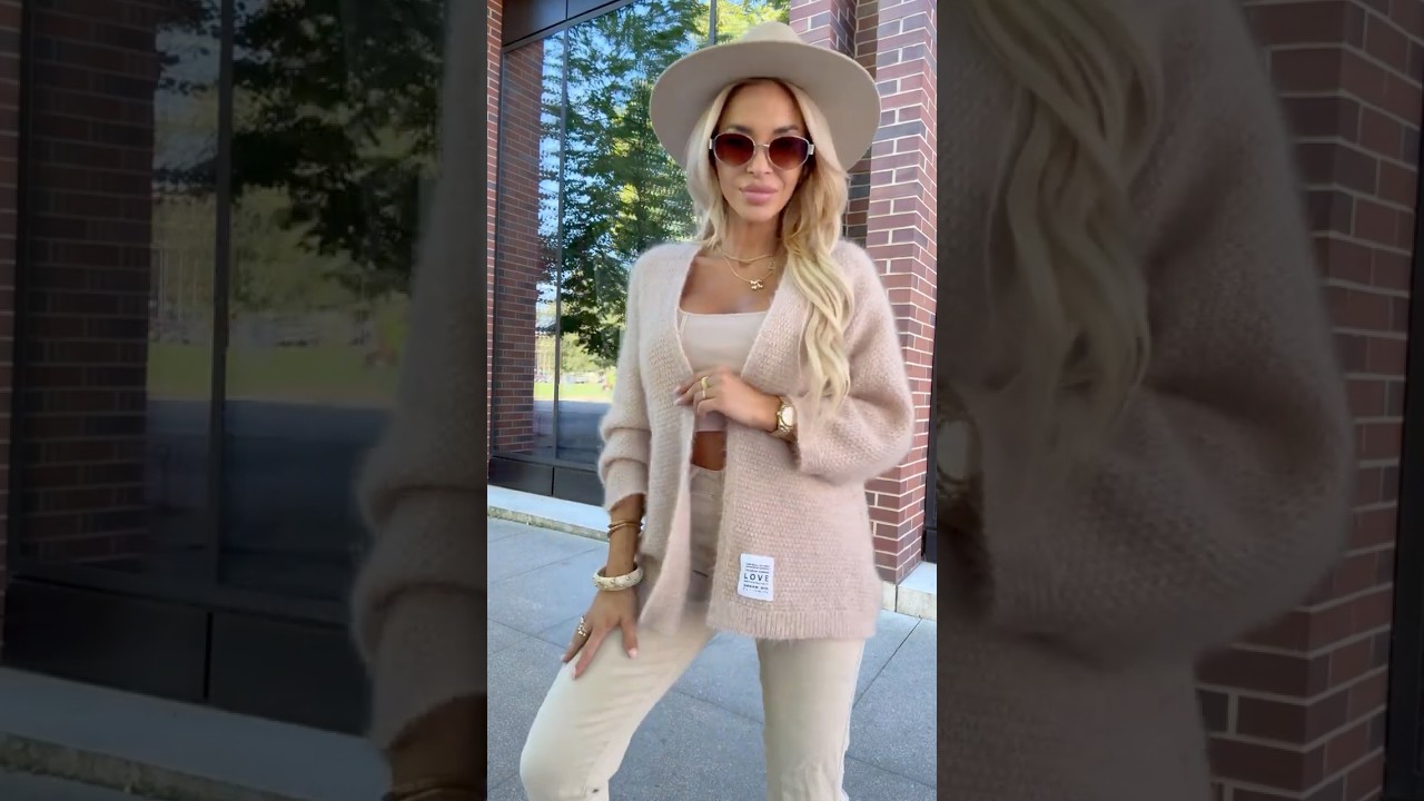 Cozy Beige Cardigan for Fall 🍂 cardigan of the season 🍂 Soft, warm and stylish 🍂 631-1 🍂 