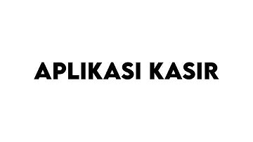 Aplikasi Kasir Laravel