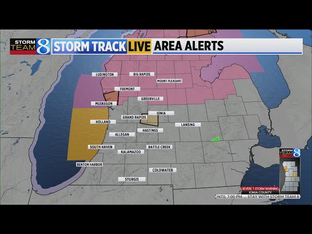 NWS issues Severe Thunderstorm Warning for parts of West Michigan