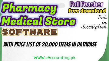 Free billing software for pharmacy, medical store, link in description (whatsapp:03074733314)